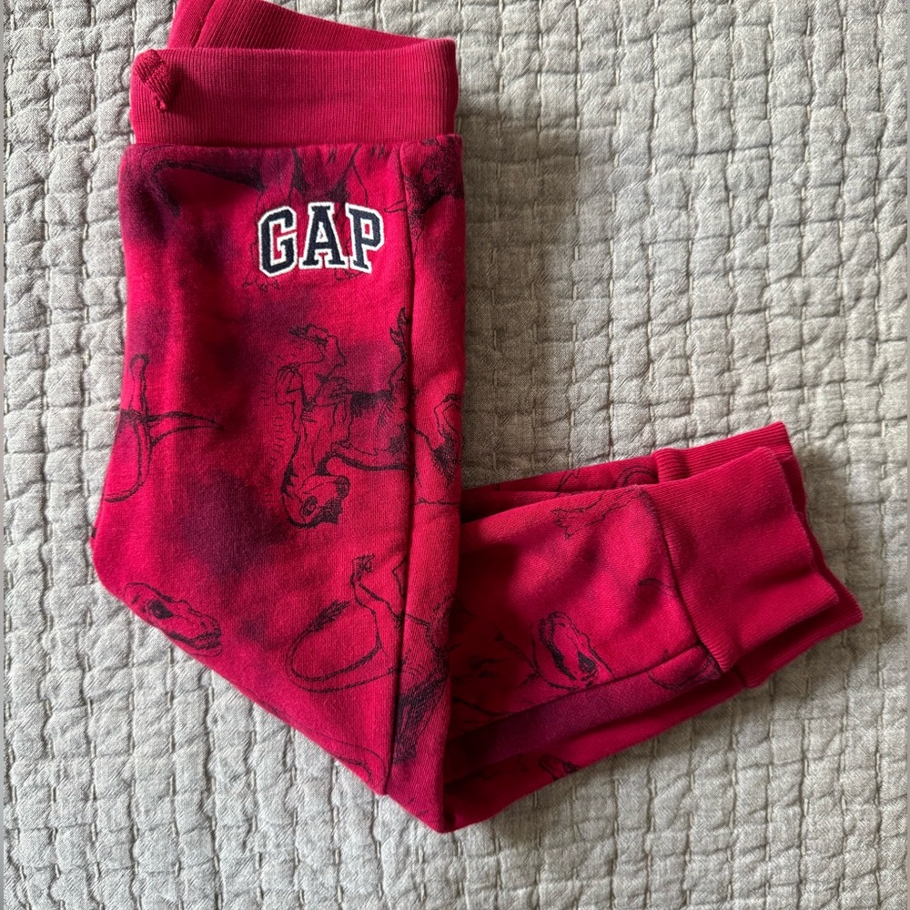 GAP Boys Red Hoodie and Pants Set - Picture 2 of 9
